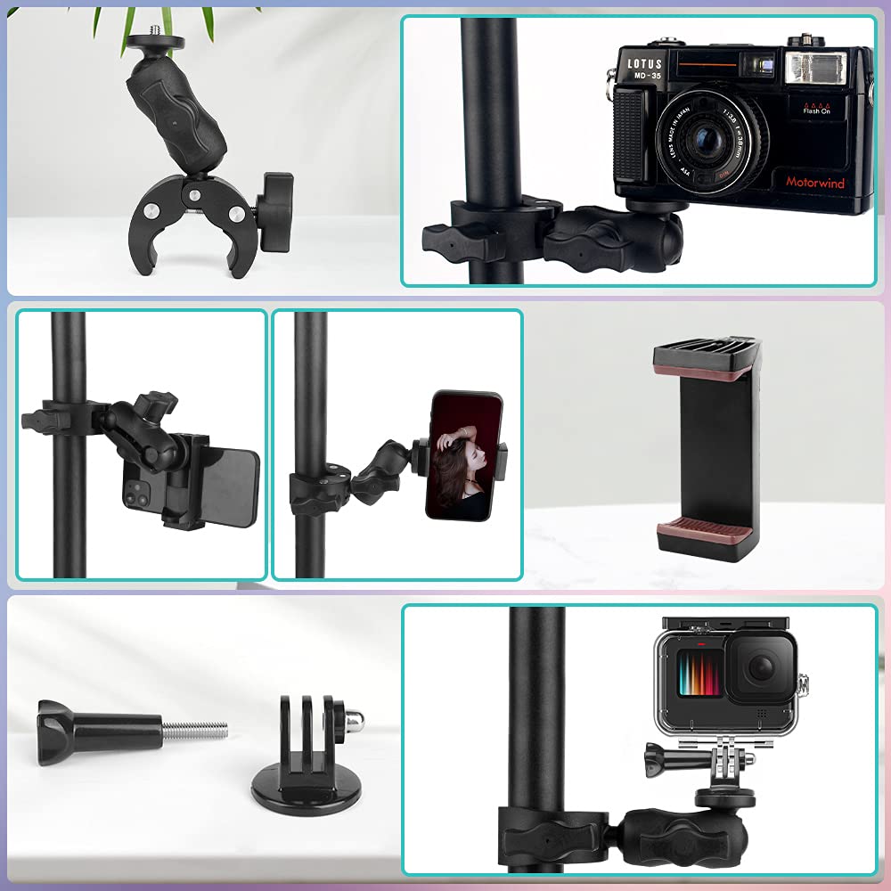 バイク 自転車 カメラ 固定 Actioncam マウント GoPro カメラ マウント ハンドル固定 ホルダー クランプ バイク